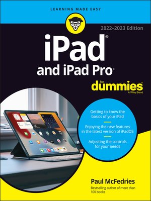 cover image of iPad and iPad Pro For Dummies